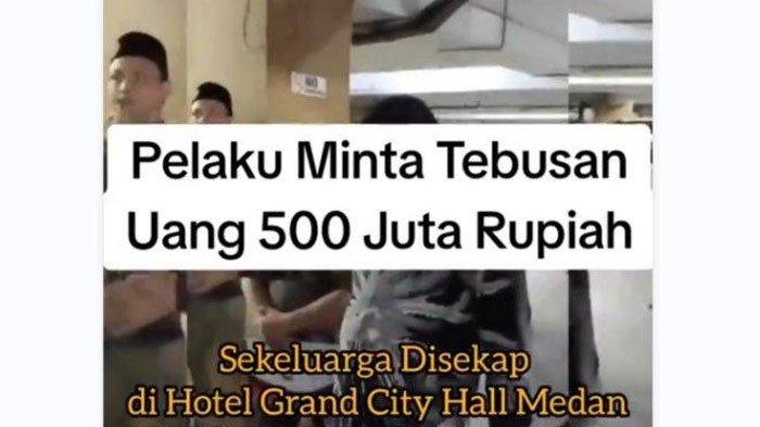 Polisi disebut sekap satu keluarga dan minta uang tebusan Rp 500 juta.