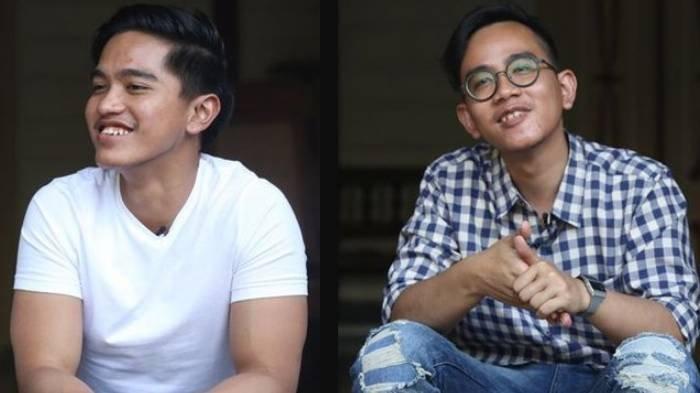 Potret Kaesang Pangarep dan Gibran Rakabuming.