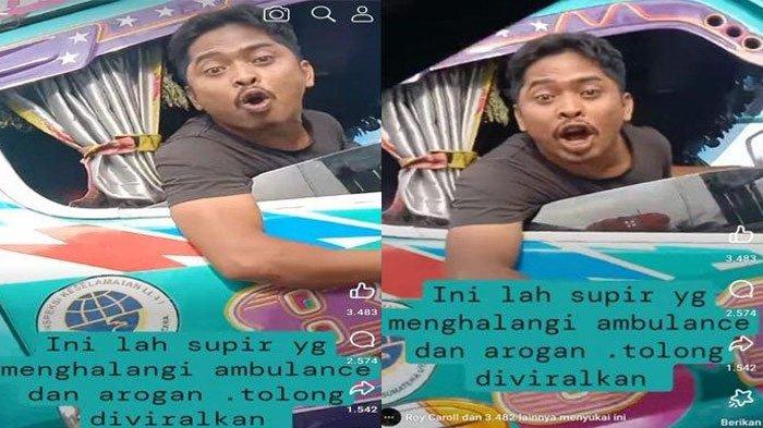 Sopir bus bersikap arogan dan halangi ambulans
