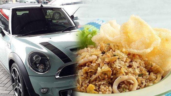 Viral kisah pedagang nasi goreng jualan naik Mini Cooper