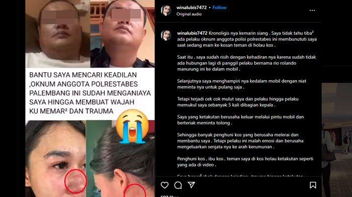 POLISI PUKUL WANITA - Tangkapan layar video yang merekam peristiwa seorang wanita di Palembang yang menjadi korban penganiayaan oleh oknum anggota polisi di sebuah mobil, Rabu (16/4/2025). Korban dikabarkan sudah lapor ke Polda Sumsel.