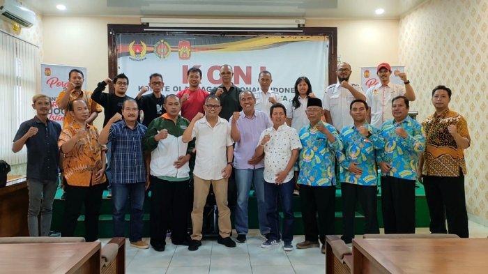 PERWAKILAN KONI: Sejumlah perwakilan KONI kabupaten kota saat menghadiri rapat koordinasi dengan KONI DIY jelang pelaksanaan verifikasi atlet PORDA 2025 di Kantor KONI DIY, Sabtu (19/4/2025).