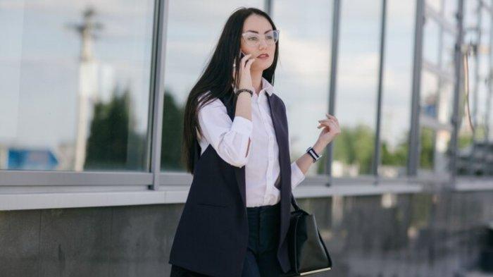 Young woman talking on a phone