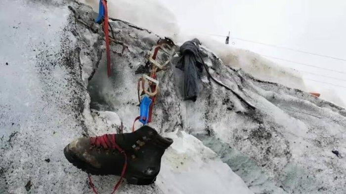 Barang-barang milik pendaki yang hilang di Pegunungan Alpen Swiss