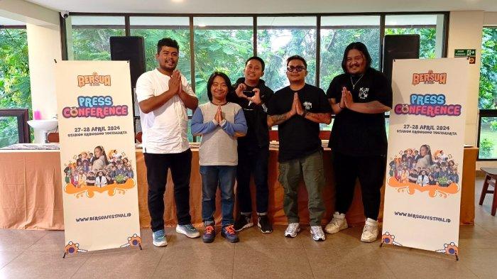 Konferensi pers Bersua di Jogja pada Kamis (29/2/2024)