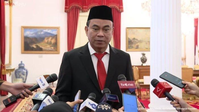 Budi Arie Setiadi resmi menjabat sebagai Menteri Komunikasi dan Informatika yang baru saja dilantik Presiden Joko Widodo di Istana Negara, Jakarta, Senin (17/7/2023).