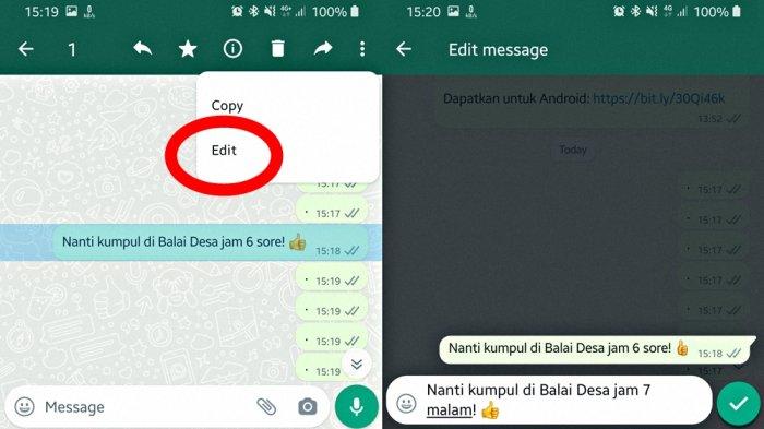 Cara Edit Pesan yang Sudah Terkirim di WhatsApp