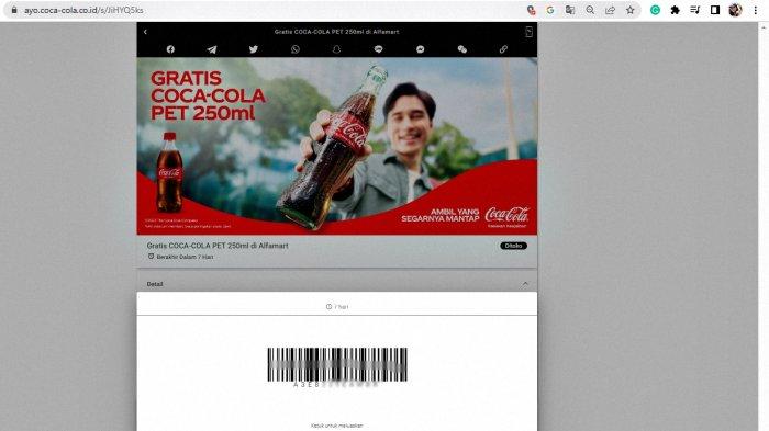 Cara Klaim Promo Coca Cola Gratis di Alfamart