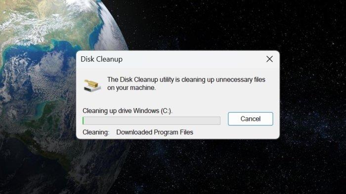 Cara membersihkan sampah di laptop Windows