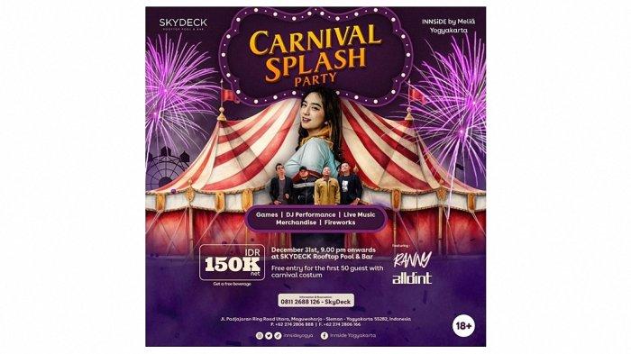 Carnival Splash Party Tahun Baru 2024 di Hotel INNSiDE by Melia Yogyakarta