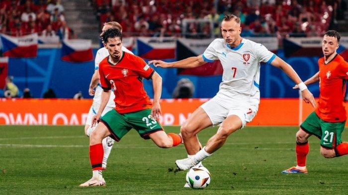 Laga Ceko melawan Portugal di babak penyisihan Grup F Euro 2024, 19 Juni 2024