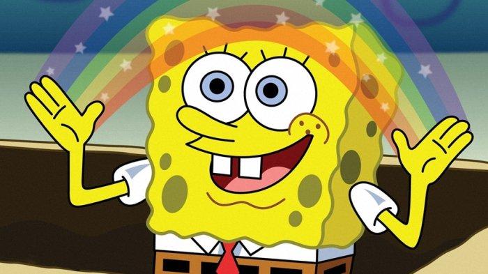 Contoh meme kartun Spongebob
