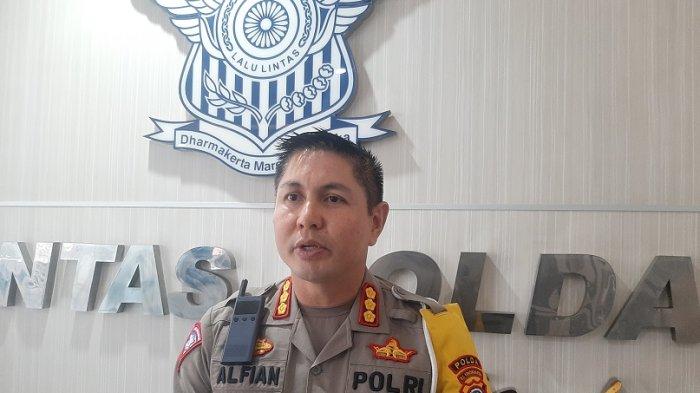 Dirlantas Polda DIY Kombes Pol Alfian Nurrizal seusai memaparkan catatan evaluasi PAM Nataru 2023, Senin (8/1/2024)