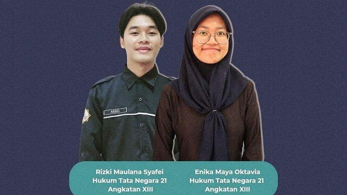 Enika Maya Oktavia dan Rizki Maulana Syafei mahasiswa Prodi Hukum Tata Negara UIN Sunan Kalijaga Yogyakarta Angkatan 2021