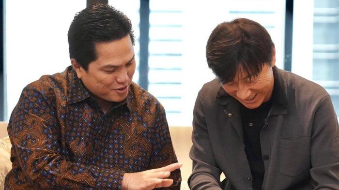 Erick Thohir dan Shin Tae-yong