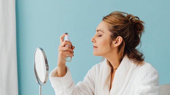 Ilustrasi menggunakan setting spray