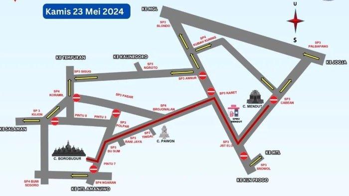 Info Alih Arus Lalu Lintas Perayaan Waisak Tahun 2024