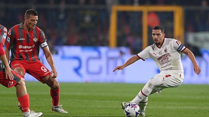 Ismael Bennacer saat AC Milan vs Cremonese yang berakhir imbang 0-0