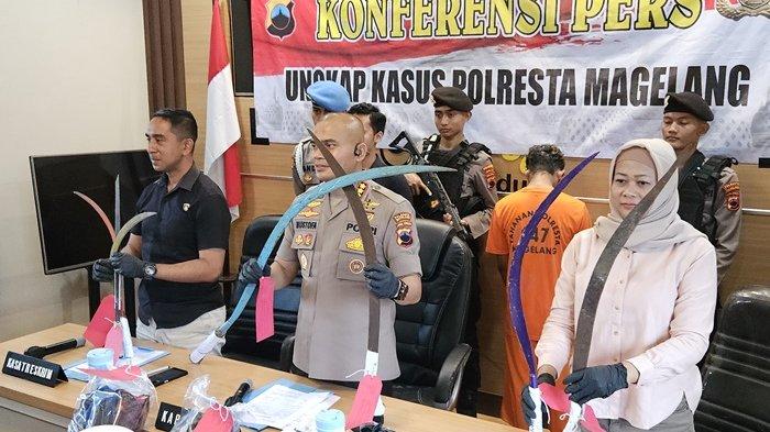 Konferensi pers kasus penganiayaan di Mapolresta Magelang, Selasa (28/5/2024)
