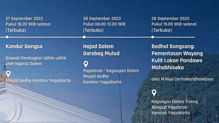 Jadwal Sekaten 2023 di Keraton Yogyakarta