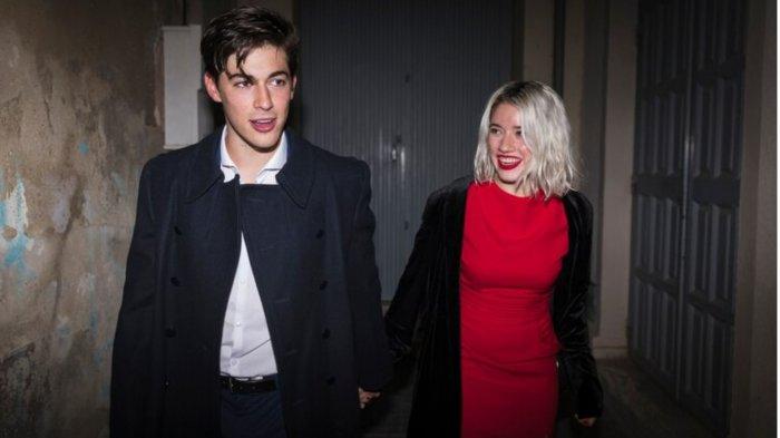 Couple on valentines day outside