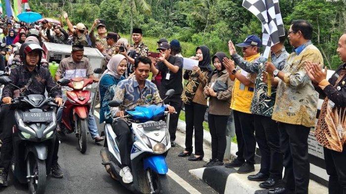 Jembatan Kali Progo Sucipto Suwigo diresmikan oleh Pj Gubernur Jawa Tengah, Nana Sudjana, pada Kamis (9/1/2025)