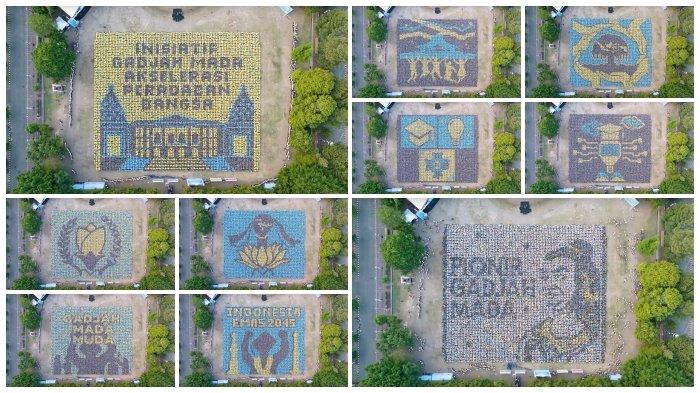 Formasi PPSMB UGM 2023 yang dilakukan di Lapangan Pancasila Grha Sabha Pramana, Sabtu (5/8/2023)