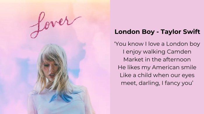 Lirik dan Cover Album Lagu London Boy - Taylor Swift