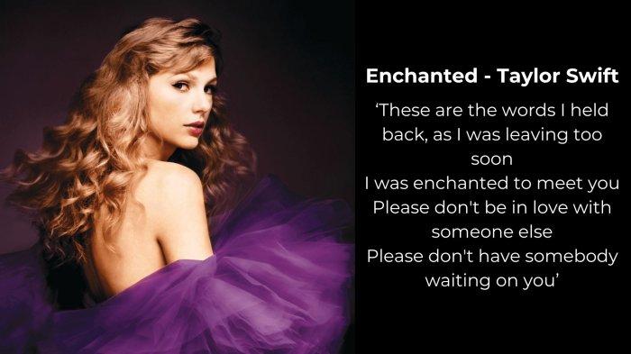 Lirik dan Cover Album Lagu Enchanted (Taylor's Version) - Taylor Swift