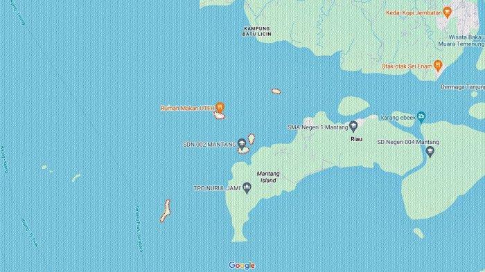 Lokasi Pulau Dendun, Bintan, Kepulauan Riau