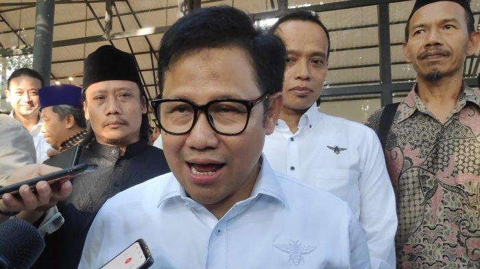 Ketua Umum Partai Kebangkitan Bangsa (PKB), Muhaimin Iskandar saat diwawancarai di Bantul, Selasa (16/5/2023)