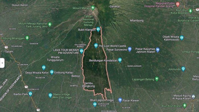 Kapanewon Cangkringan di Google Maps