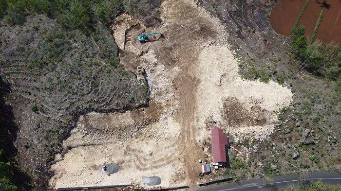 Penampakan lokasi lahan Pemakaman Modern Taman Svargaloka Firdausi di Kapanewon Panggang Gunungkidul, beberapa waktu lalu