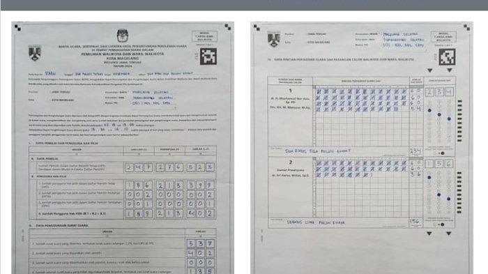 Hasil Form Model C/D Hasil adalah hasil penghitungan suara di TPS