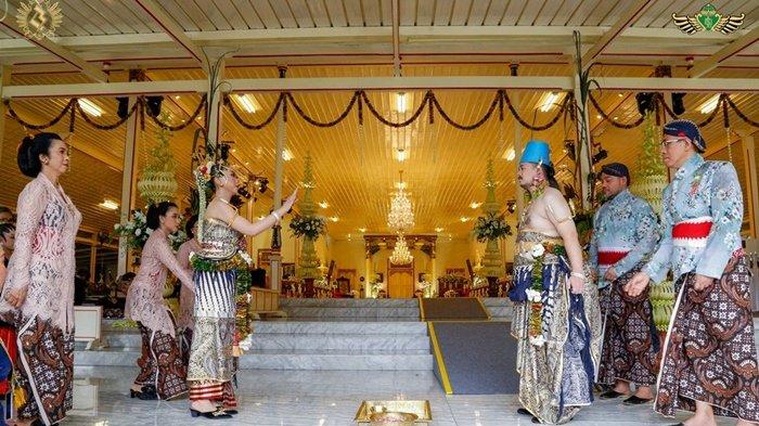 Prosesi panggih Dhaup Ageng Kadipaten Pakualaman, Rabu (10/1/2024).