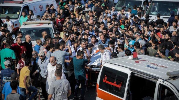 Rumah Sakit Al-Shifa di Gaza. WHO memperingatkan bahwa rumah sakit di Jalur Gaza alami krisis