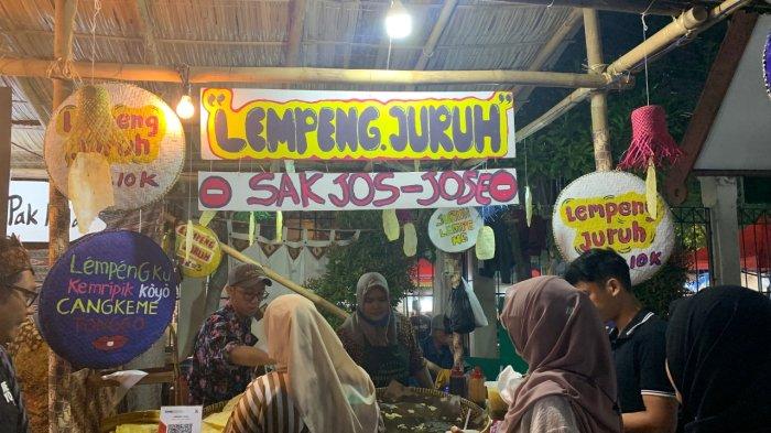 Stan lempeng juruh di Pasar Kangen Jogja 2023 di Taman Budaya Yogyakarta, 29 Juli - 5 Agustus 2023