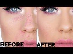 Makeup dengan hasil yang patchy.