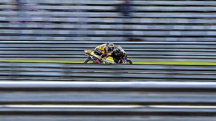 Pebalap Mooney VR46 Racing Marco Bezzecchi di MotoGP Thailand Grand Prix Buriram International Circuit 2022