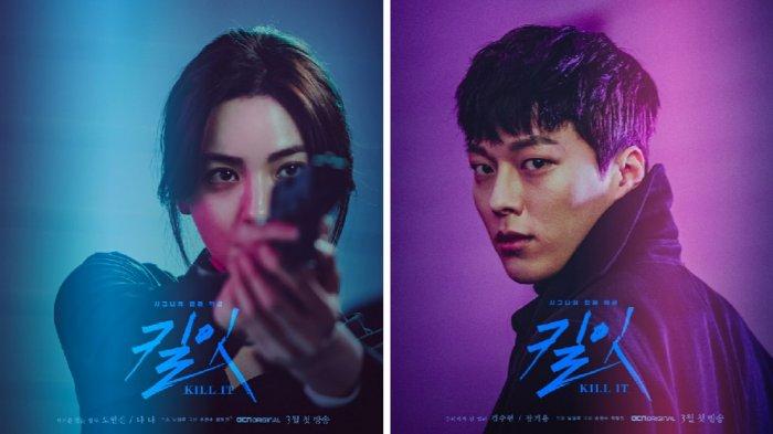 Poster drama OCN 'Kill It,' Nana (kiri) dan Jang Ki Yong (kanan