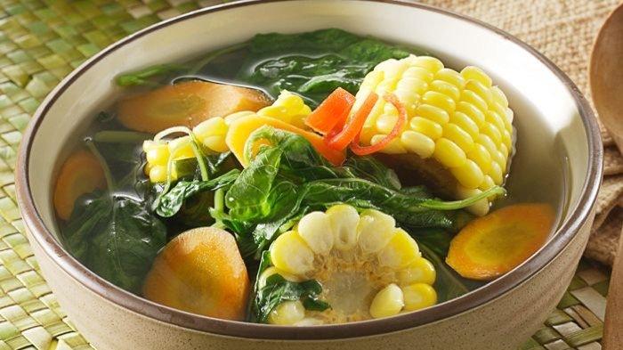 Sayur Bening Bayam Jagung