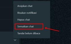 sematkan chat whatsapp
