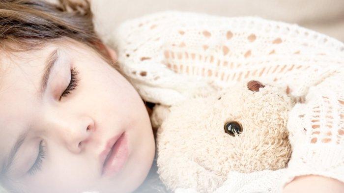 Ilustrasi foto anak sedang tidur