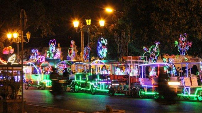 Suasana Malam di Alun-alun Kidul