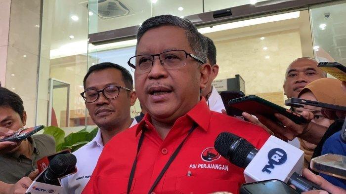Sekjen PDI Perjuangan (PDIP) Hasto Kristiyanto di Kantor DPP PDIP, Menteng, Jakarta Pusat, Senin (4/9/2023)