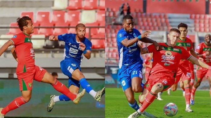 AKSI Pemain PSIS Semarang (biru) saat duel Persebaya di Liga 1. Coach Gilbert Agius pun buka suara soal rentetan hasil minor PSIS Semarang hingga kini terancam masuk zona degradasi di klasemen sementara Liga 1.