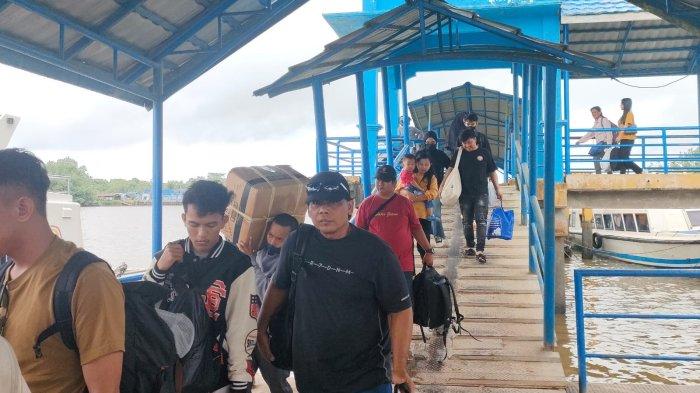 Aktivitas di pelabuhan kayan II, Tanjung Selor (TribunKaltara.com / Desi Kartika)