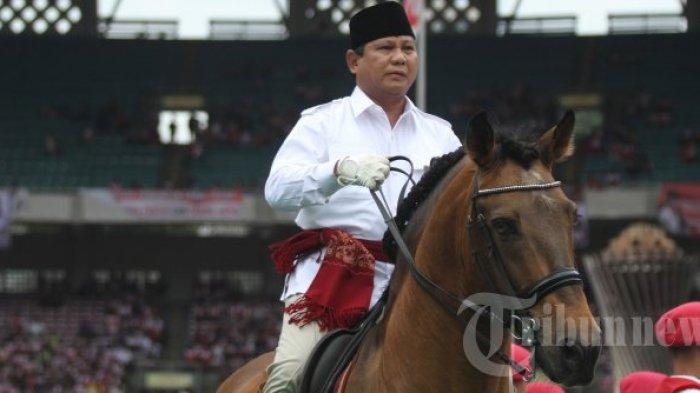 FOTO Prabowo Subianto di SUGBK Jakarta. Deputi Bappilu DPP Partai Demokrat, Kamhar Lakumani mengungkapkan alasan partainya lebih mendukung Prabowo Subianto di Pilpres 2024.