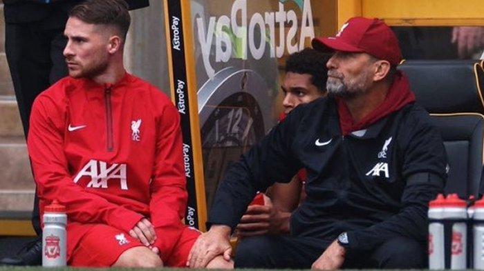 Alexis Mac Allister dan pelatih Liverpool Juergen Klopp