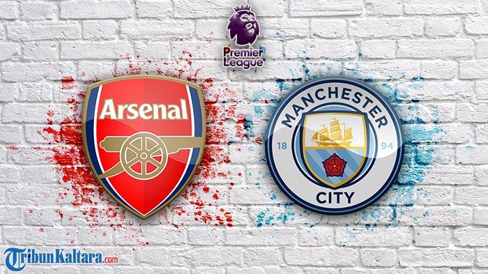 Arsenal vs Man City di Liga Inggris. (TribunKaltara.com / Cornel Dimas Satrio)